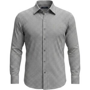 Forsyth of Canada white and navy gingham button up shirt size‎ 16.5, 32/33